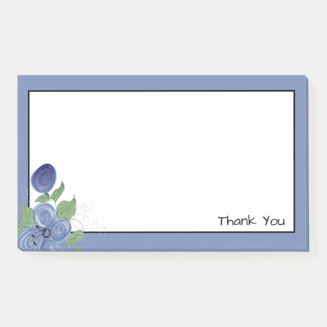 Blue Office Thank You Post It Note (Front)