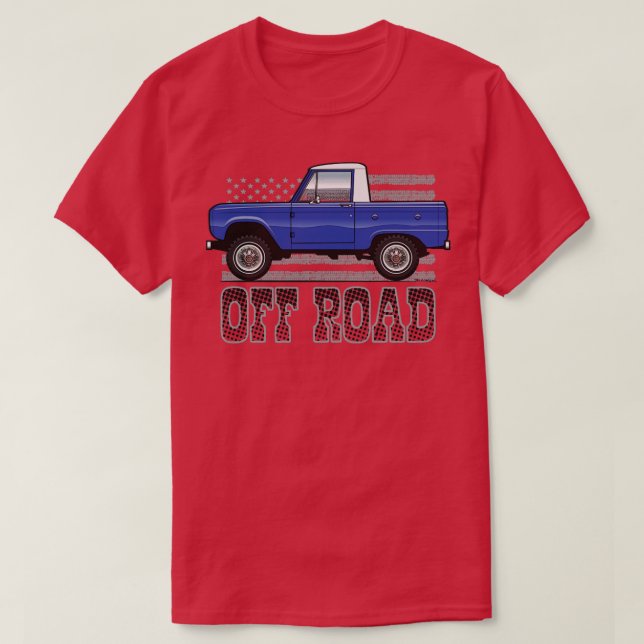 Blue OffRoad T-Shirt (Design Front)