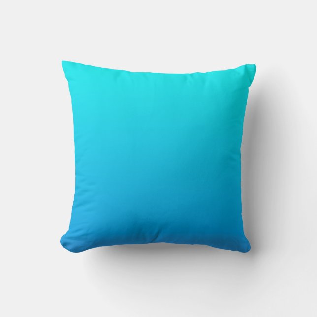 Blue Ombre Background Cushion (Front)