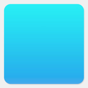 Blue Ombre Background Square Sticker
