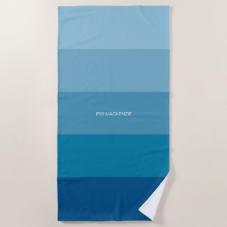 Blue Ombre Beach Towel