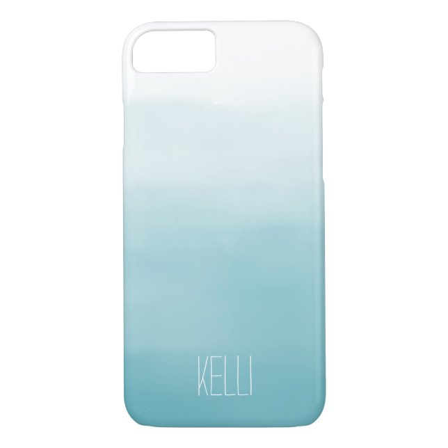 Blue Ombre Case-Mate iPhone Case (Back)