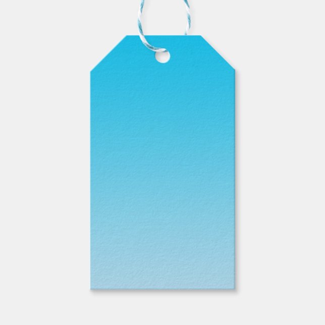 Blue Ombre Gift Tags (Front)