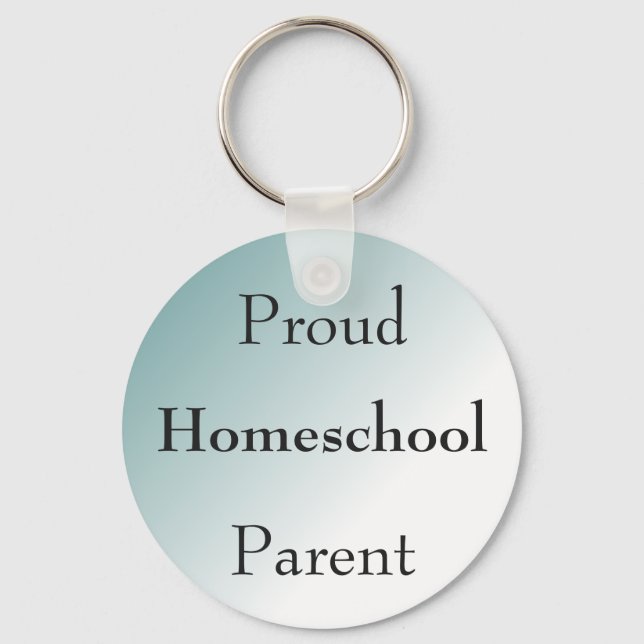 Blue Ombre Homeschool parent Key Ring (Front)