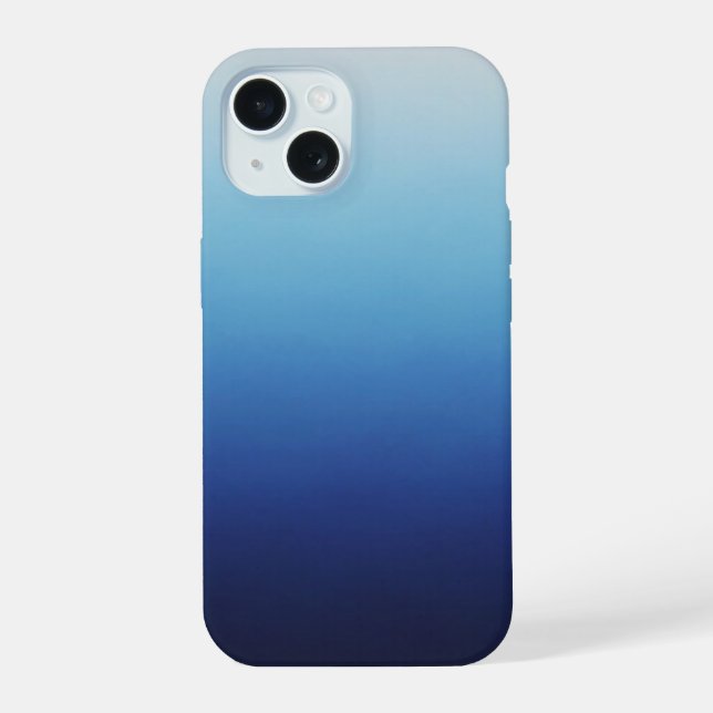 Blue Ombré iPhone 15 Case (Back)