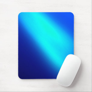 Blue  ombre moonlight Double Stripe Mouse Mat