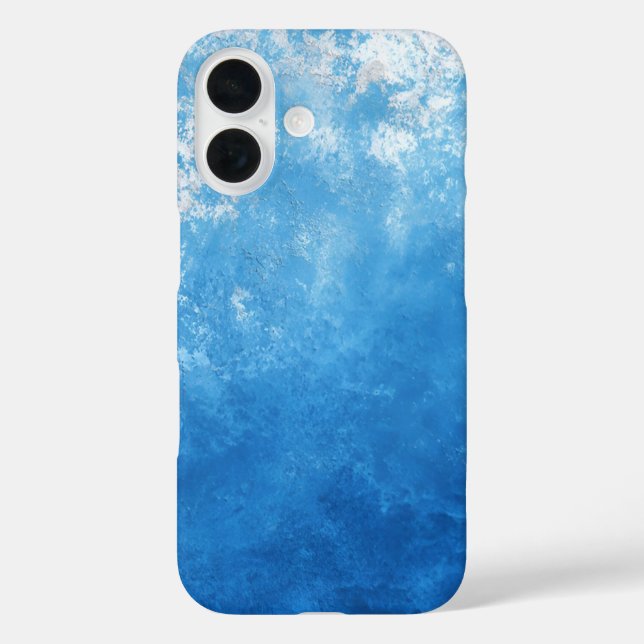 Blue Ombre Painted Case-Mate iPhone Case (Back)