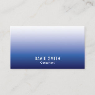 Blue Ombre Professional Consultant Business Card