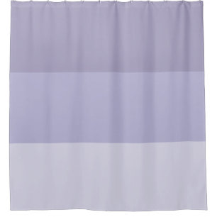 Blue Ombre Striped Shower Curtain