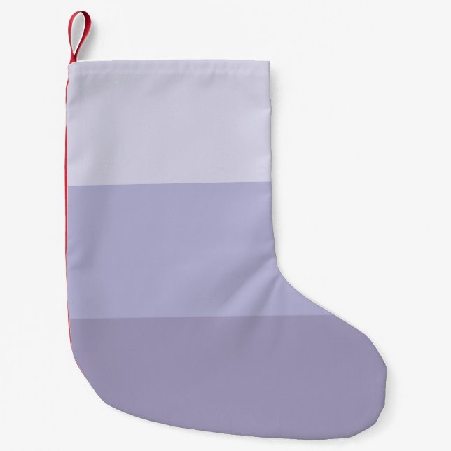 Blue Ombre Striped Small Christmas Stocking (Front)