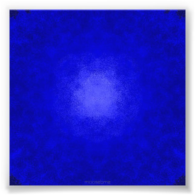 Blue on Blue Dots Photo Print (Front)