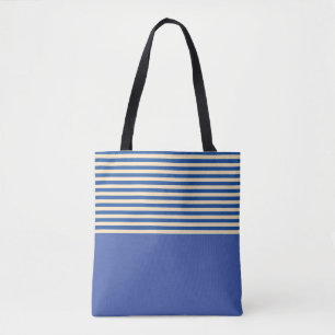 Blue On Blue Stripe  Tote Bag
