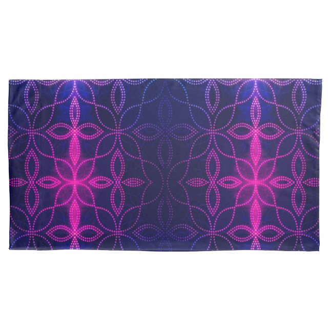 Blue on purple Pillowcase (Front)