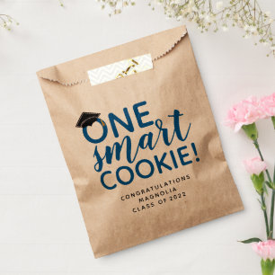 Blue One Smart Cookie Graduation  Favour Bags