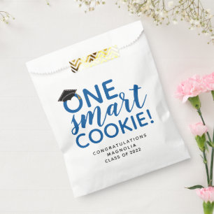 Blue One Smart Cookie Graduation  Favour Bags