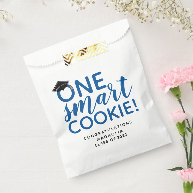 Blue One Smart Cookie Graduation  Favour Bags (Sealed)