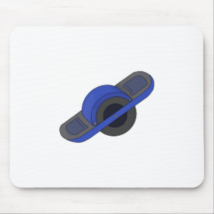 Blue One Wheel Mouse Mat