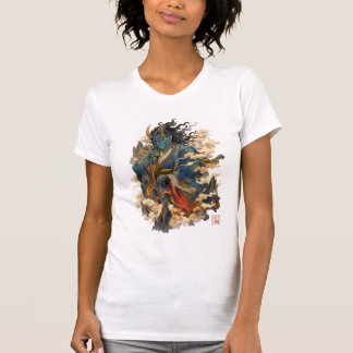 Blue Oni Demon Warrior | Japanese Yokai Mythology T-Shirt