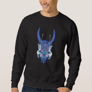 Blue Oni Mask Japan Demon Mythology Devil Sweatshirt