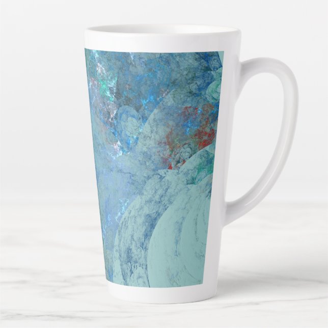 Blue Opal Abstract case for RAZR Latte Mug (Right)