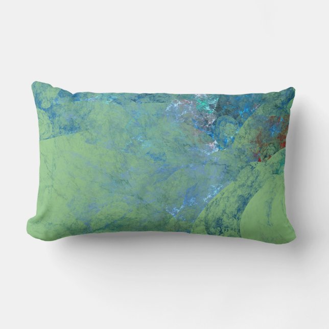 Blue Opal Abstract case for RAZR Lumbar Cushion (Front)