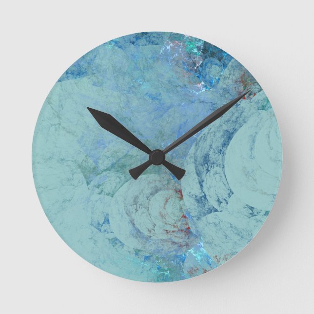 Blue Opal Abstract case for RAZR Round Clock (Front)