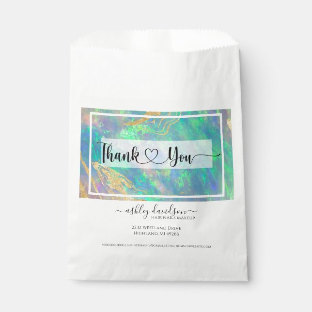 Blue Opal | Gift Bags | Paper Shopping Bags (Front)