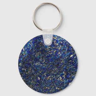 Blue Opal Key Ring