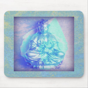 Blue Opal Kwan Yin mousepad