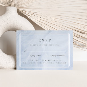 Blue Opal Meal Choice RSVP Card