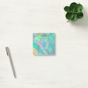 Blue Opal Modern Glam Note Pad
