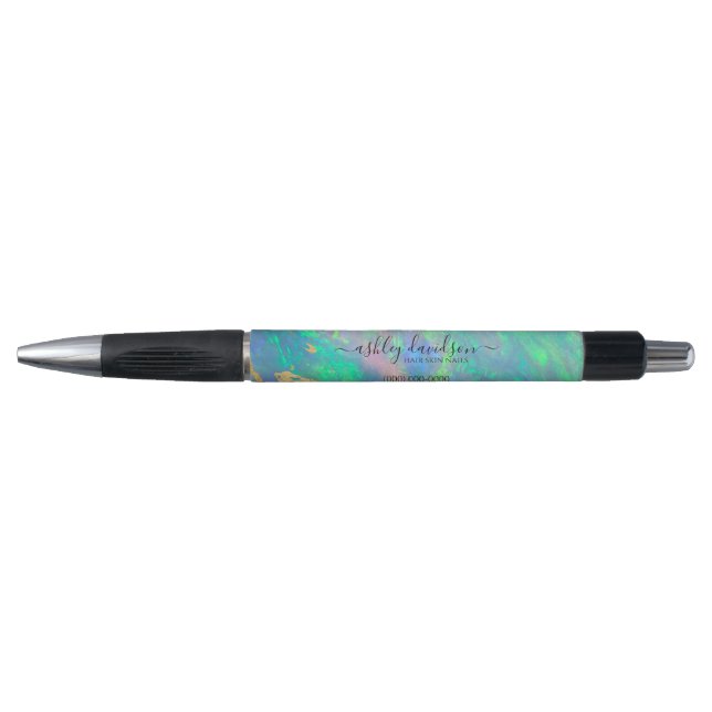 Blue Opal | Modern Glam Promotional Pen (Front)