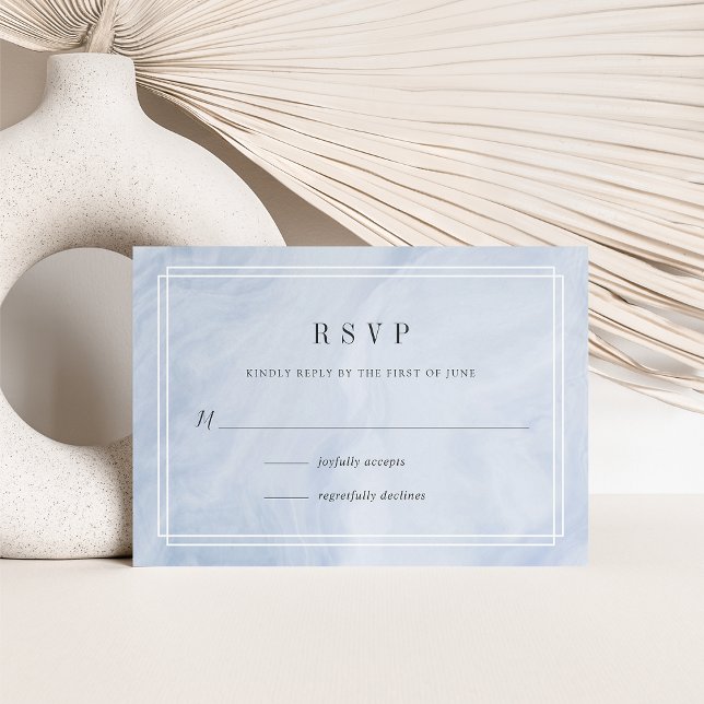 Blue Opal RSVP Card (Creator Uploaded)