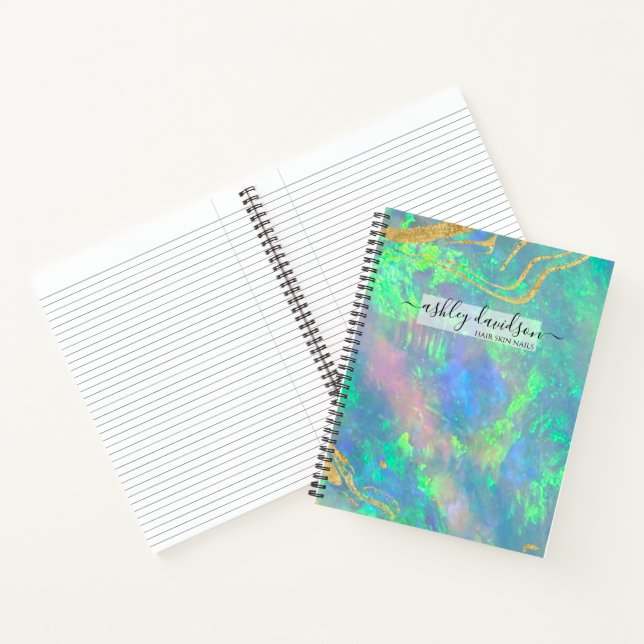 Blue Opal Serenity Notebook (Inside)