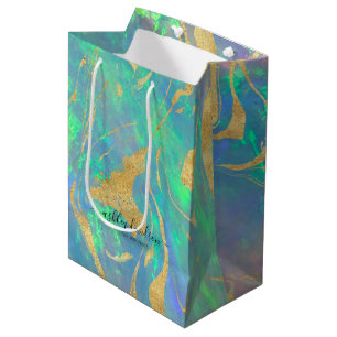 Blue Opal   Shopping Gift Bags