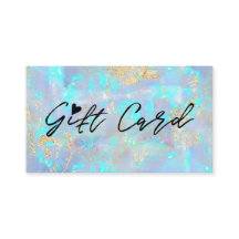 blue opal texture gift certificate