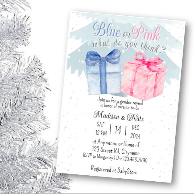 Blue or Pink What do you think Invitation (Creator Uploaded)