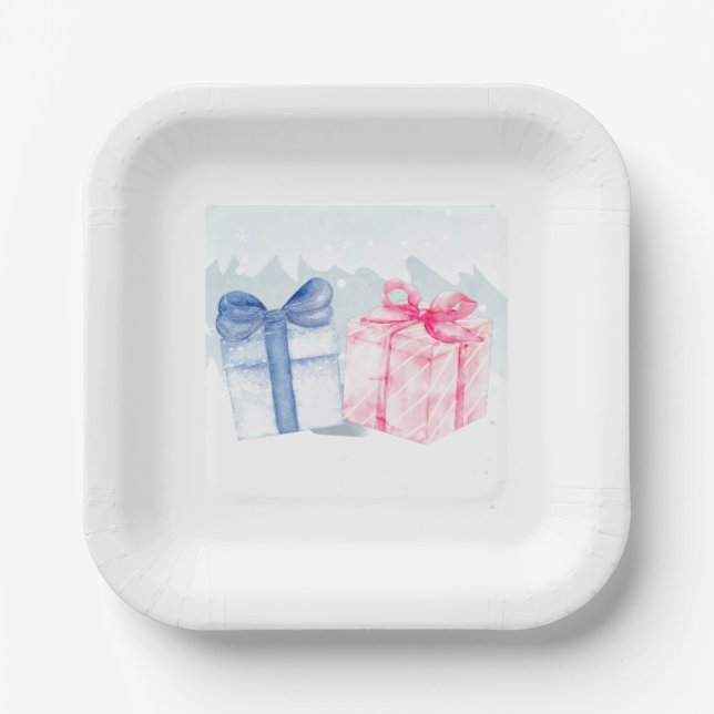 Blue or Pink What do you think Paper Plates (Front)