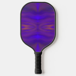 Blue Orange And Purple Abstract Design Pattern Pickleball Paddle