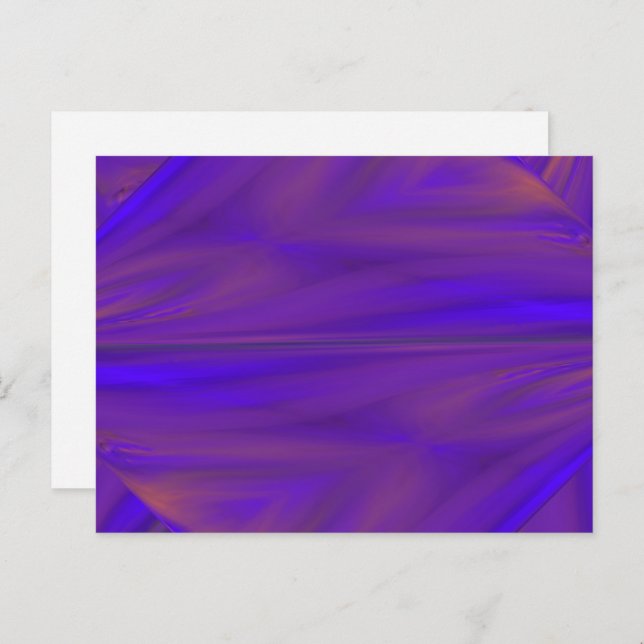 Blue Orange And Purple Abstract Design Pattern Postcard (Front/Back)