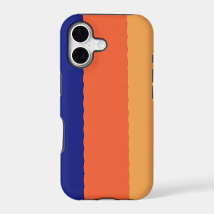 Blue,orange and yellow colour strips