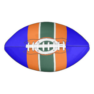 Blue-Orange Green 2 Panel Design American Football