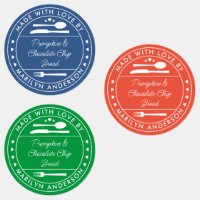 Blue Orange Green Made With Love Food Gift