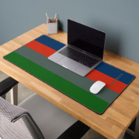 Blue Orange Green Stripes Pattern Personalised