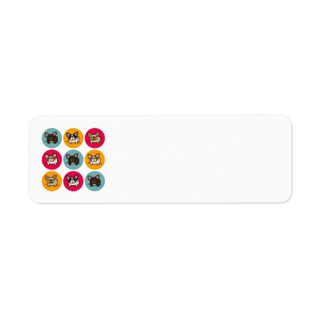 Blue Orange Pink Frenchie (Front)