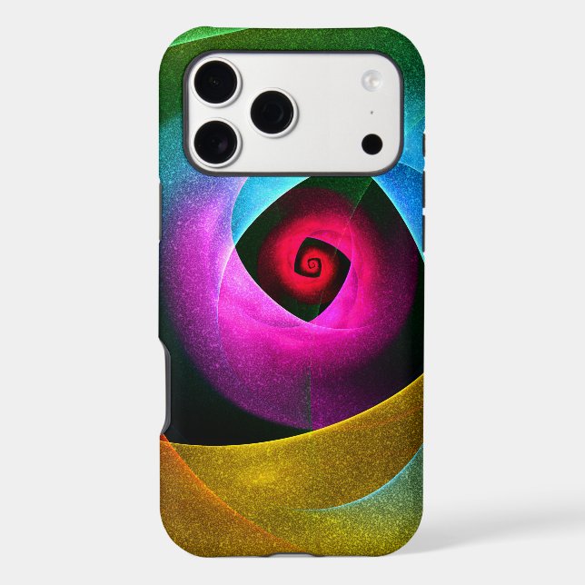 Blue Orange Pink Modern Abstract Art Pattern #24 (Back)