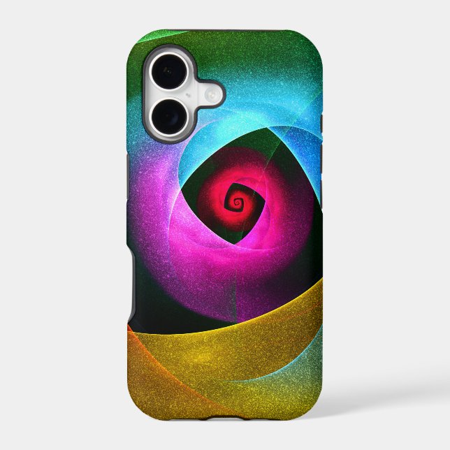 Blue Orange Pink Modern Abstract Art Pattern #24 (Back)