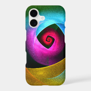 Blue Orange Pink Modern Abstract Art Pattern #24