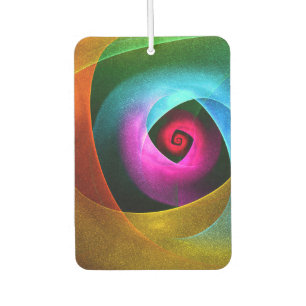 Blue Orange Pink Modern Abstract Art Pattern #24 Car Air Freshener