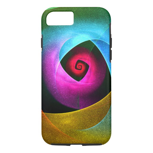 Blue Orange Pink Modern Abstract Art Pattern #24 Case-Mate iPhone Case (Back)
